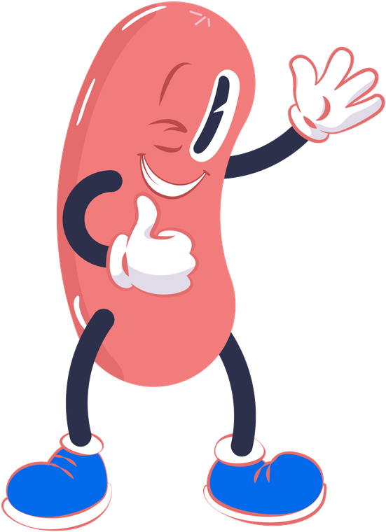 Wursty con el pulgar arriba